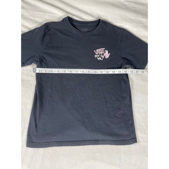 Vans Skeleton Skateboard Tee Youth Small Black Off The Wall - Picture 3 of 7